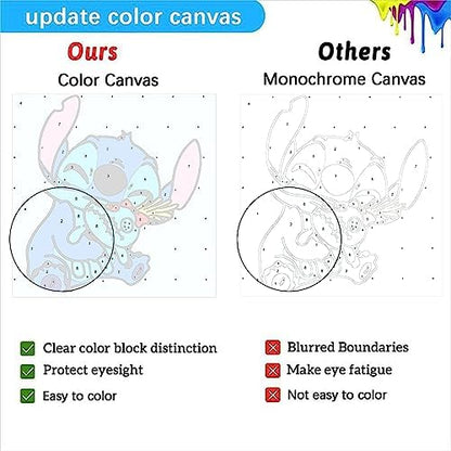 KOJEFCV cartoon superhero painting kit displaying non-toxic acrylic paint pots and detailed paintbrushes