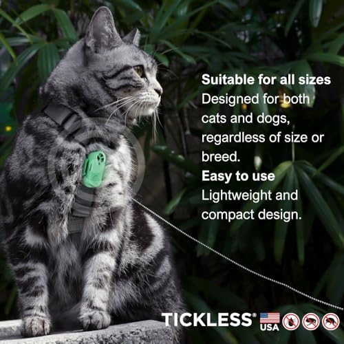 Tickless Mini ultrasonic device on a pet harness