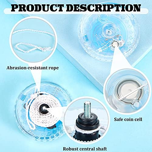 Gejoy beginner ball bearing yo-yo glowing in motion
