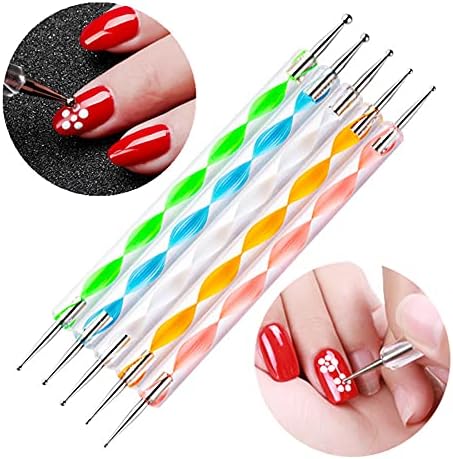 Close up of Fulinjoy dual ended dotting tool sizes