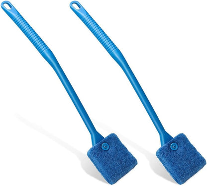 Fish Tank Cleaner with Five Sided Sponge Brush and Long Handle Aquarium Scrubber Alage Scraper for Glass Aquariums Terrarium Home Kitchen - Image 9