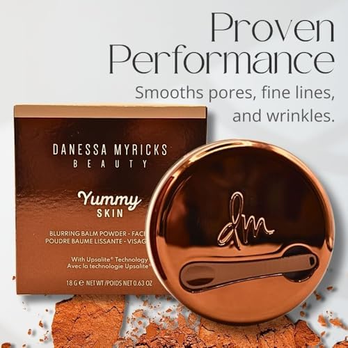 Open compact of Danessa Myricks Yummy Skin showing Shade 1 fair neutral