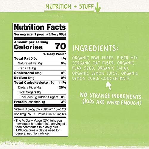 Ten pack boxes of Pumpkin Tree organic pear fruit snacks
