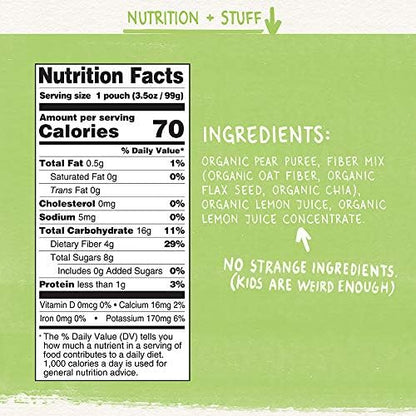 Ten pack boxes of Pumpkin Tree organic pear fruit snacks