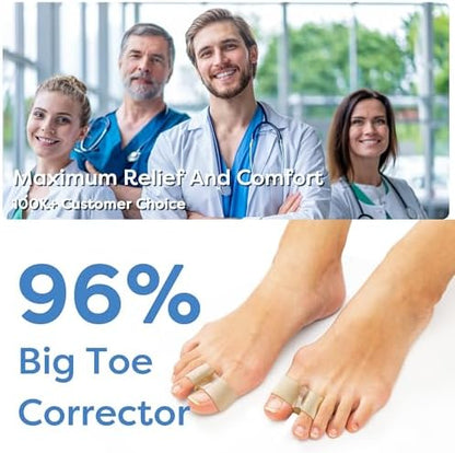 Comfortable soft silicone toe spacer for night wear