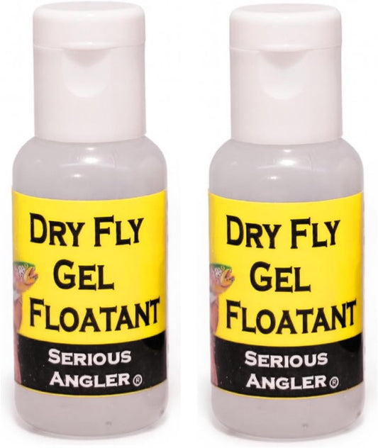 Serious Angler Dry Fly Gel Floatant twin pack front view premium fly fishing accessory