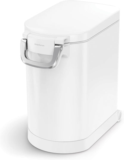 simplehuman 35 Liter, 40 lb / 18.1 kg X-Large Pet Food Storage Container for Dog Food, Cat Food, and Bird Feed, Brushed Stainless Steel - Image 15