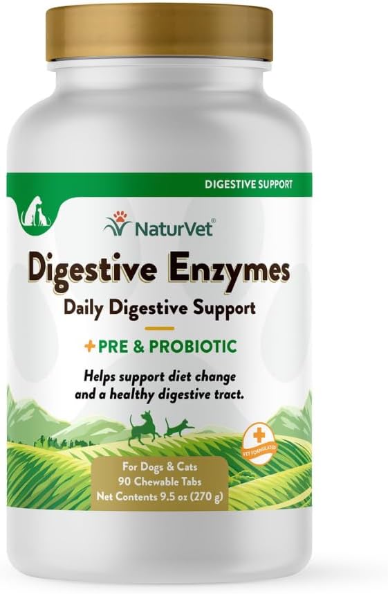 NaturVet - Digestive Enzymes for Dogs - Plus Probiotics & Prebiotics | Helps Support Diet Change & A Healthy Digestive Tract | for Dogs & Cats | 4 oz Powder - Image 15