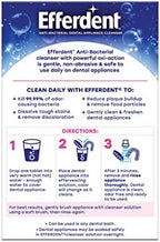 Efferdent 102 count effervescent tablets for clear aligner hygiene