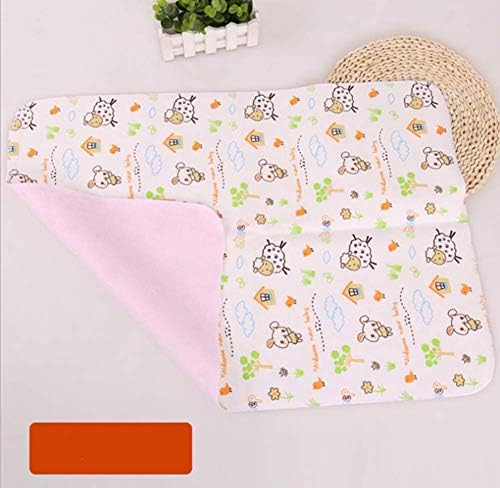 Close up of soft cotton fabric on baby changing liner