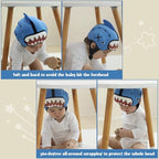 Side profile of breathable infant soft helmet for babies