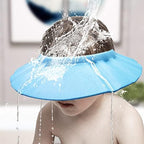 Side profile of baby shower cap head protection