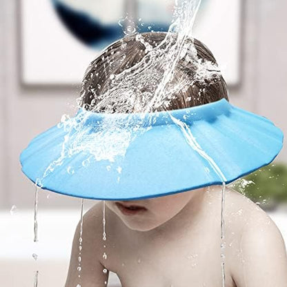 Side profile of baby shower cap head protection