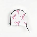 Travel friendly pink dog carrier folded for storage