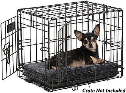 MidWest Homes for Pets QuietTime XXS Dog Bed - Gray Faux Fur Bolster, Ultra-Soft and Machine Washable, Fits 18-Inch Crates and Carriers, for Small Dogs and Cats - Image 4