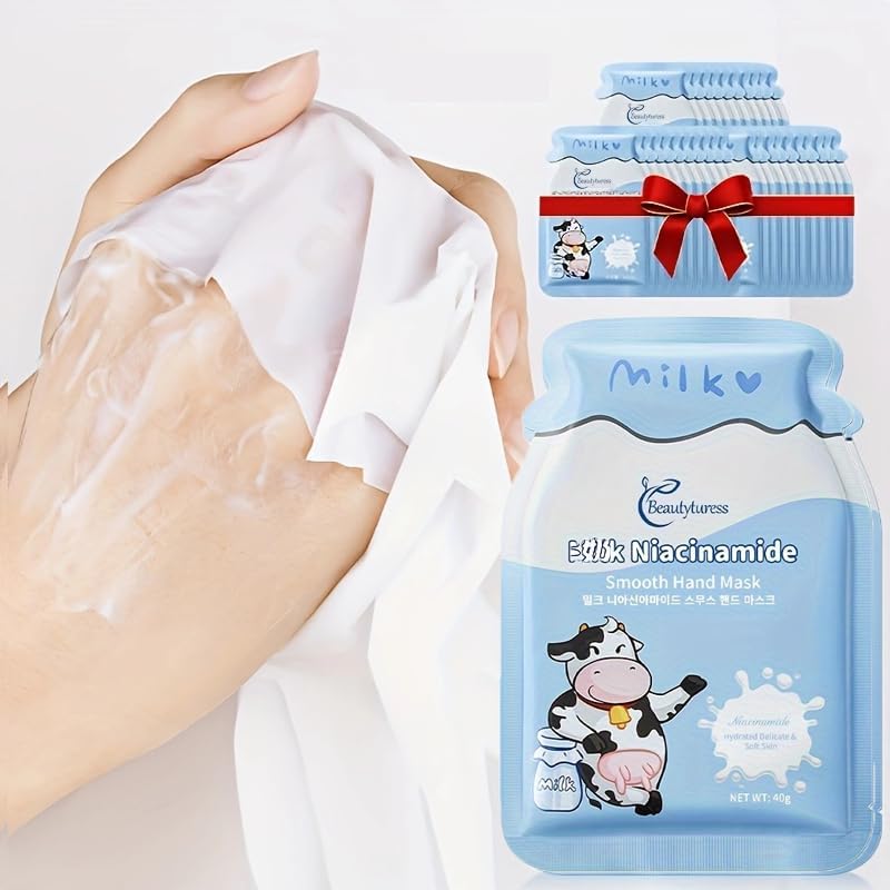 Beautyturess Milk Niacinamide Hand Mask front view packaging
