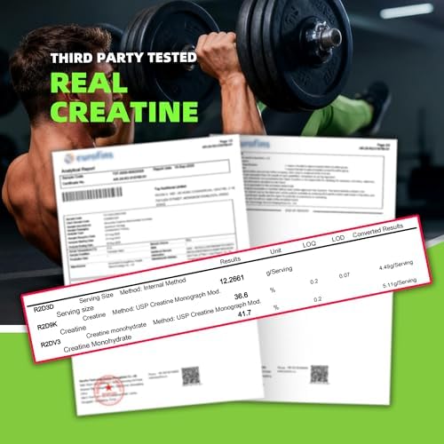 Green apple flavored chewable creatine gummies close up view