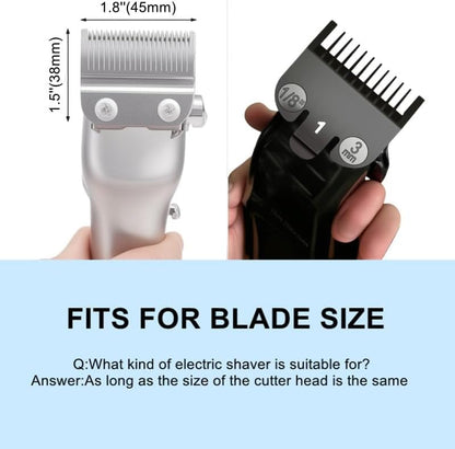 Two pack black 3mm clipper guide combs side profile