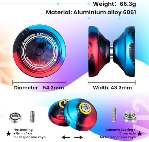 Close up of Magicyoyo V12 aluminum alloy construction