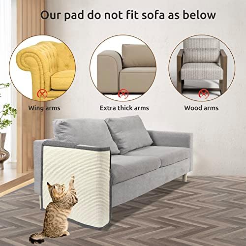Oroonoko adhesive free cat scratching pad packaged view highlighting natural materials