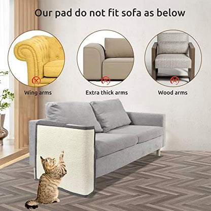 Oroonoko adhesive free cat scratching pad packaged view highlighting natural materials