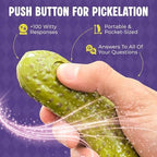 Side view of the green Mystic Pickle gadget