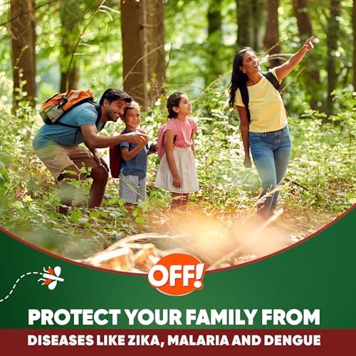 OFF! Deep Woods V Tick and insect repellent aerosol spray product details packaging