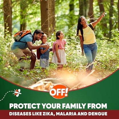OFF! Deep Woods V Tick and insect repellent aerosol spray product details packaging