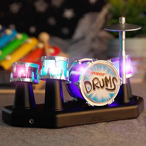 Compact portable finger touch drum set for kids and adults
