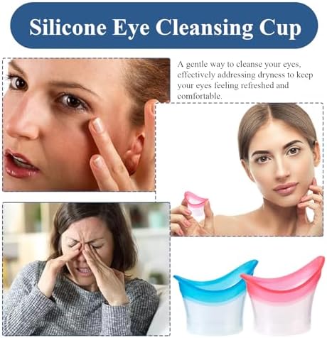 Portable eye wash station cups for travel and first aid kits