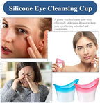 Portable eye wash station cups for travel and first aid kits