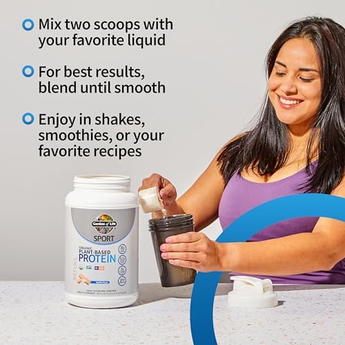 Garden of Life sport protein with 2 billion CFU probiotics for digestive support