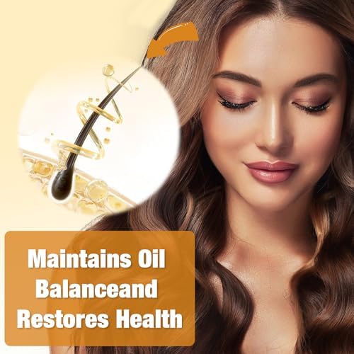 Honduran Batana oil being applied to the scalp for hair repair.