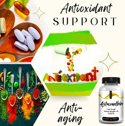 Authentic USA imported Advanced Bionetix Triple Strength antioxidant supplement bottle for eye and joint care.