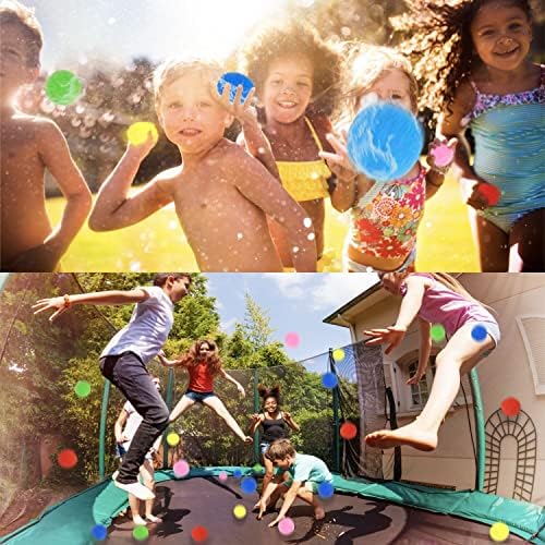 Soft polypropylene cotton water soaker balls with a black mesh storage bag