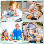Toddler dining floor protection mat showing waterproof and oilproof material texture.