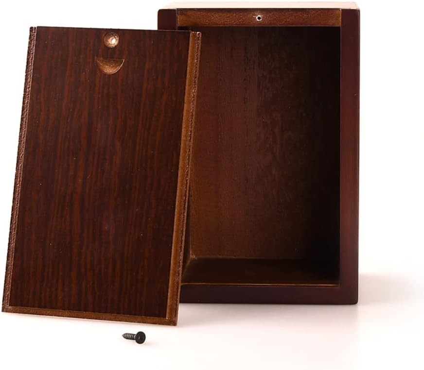 PCS Pet Crematory Supplies Wooden Cremation Urn natural wood grain detail