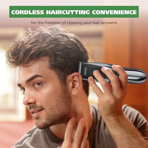 Wahl Model 79434 grooming kit displaying all twenty one pieces including attachment guards and scissors