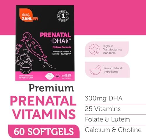 Zahler Prenatal DHA 300 supplement nutrition facts