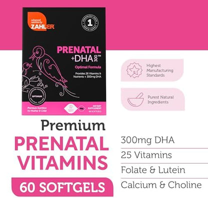 Zahler Prenatal DHA 300 supplement nutrition facts
