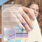 Example of complex nail art design created with Dujuanus pens