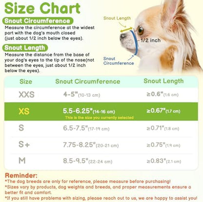 Side profile of Mayerzon soft fabric dog muzzle