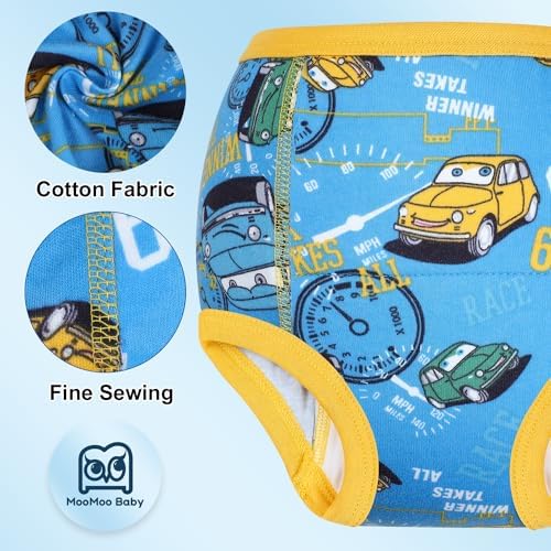 Close up look at the premium organic cotton inner fabric layer of MooMoo Baby underwear.