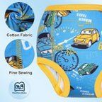 Close up look at the premium organic cotton inner fabric layer of MooMoo Baby underwear.