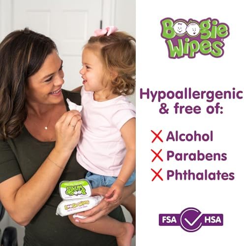 Baby Wipes by Boogie, Saline Wet Wipes for Nose, Face, Hand & Body, Made with Vitamin E, Aloe, Chamomile and Natural Saline, Unscented 30 Count Pack of 3 - Image 5