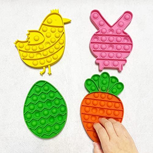 JoFAN silicone stress relief popping game pack with colorful holiday designs for toddlers