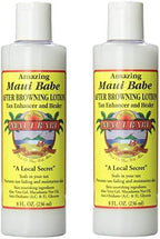 Maui Babe After Browning Lotion 8 Fluid Ounce dual bottle display