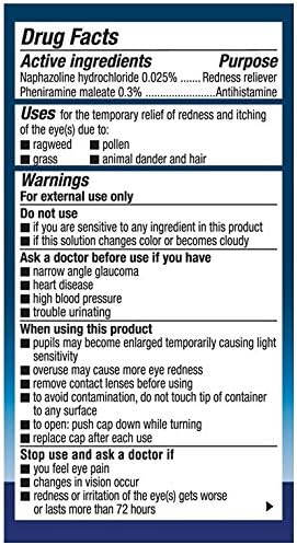 Dual-pack Naphcon-A ophthalmic solution for seasonal allergy support