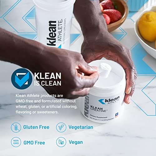 Klean Athlete Klean Creatine powder texture and scoop representation