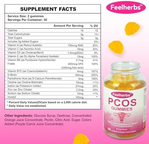 Feelherbs 60 count dietary supplement gummies for female wellness